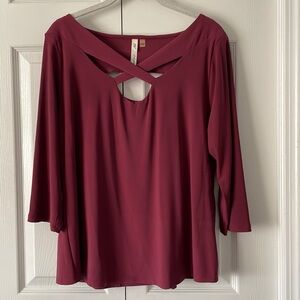 NY Collection Crisscross Front Top